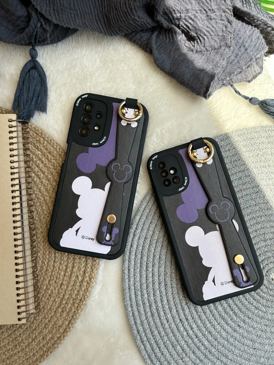 0dd998 قاب Purple Mickey با بند (کدC1275) - تصویر 1