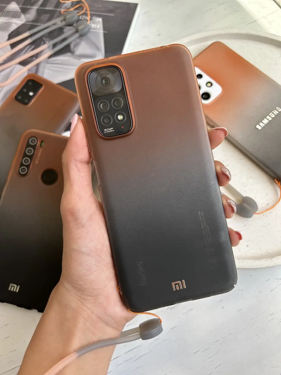 4f473d قاب Orange Fade PC سامسونگ و شیائومی (کدC1298) - تصویر 1