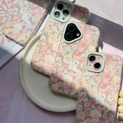 قاب پیشی در باغ گل (بدون آویز ) (کدC2061)