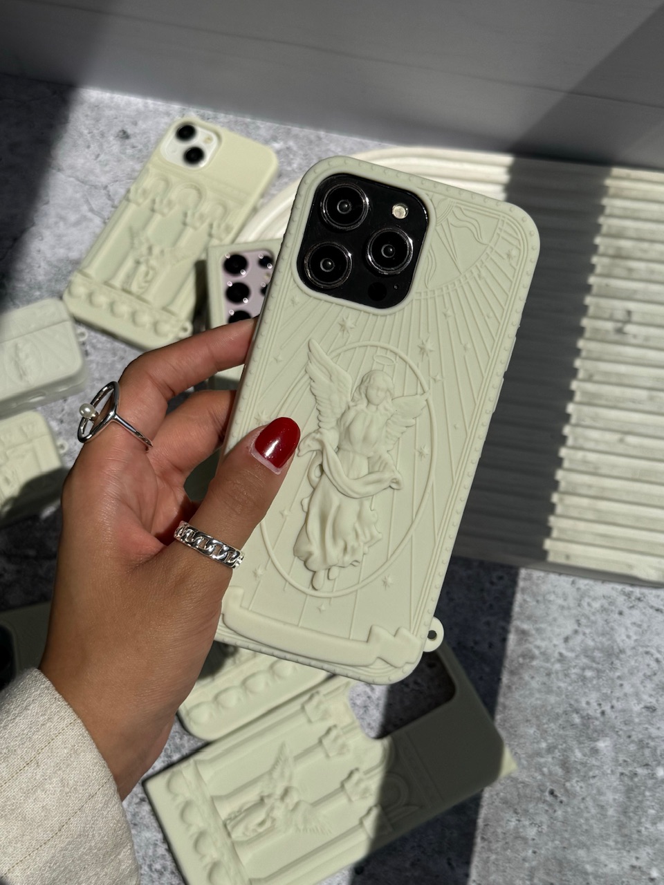 24f709.jpeg قاب فرشته آیفون سامسونگ شیائومی طرح ستاره (کدC1699) - تصویر 1