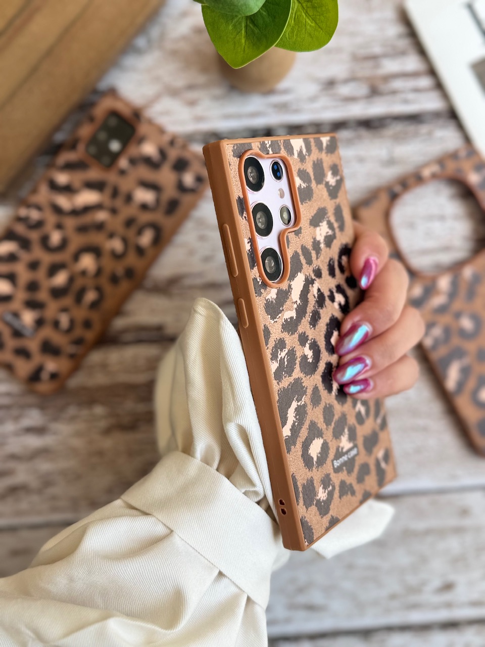 3b38c3.jpeg قاب پلنگی قهوه ای Bonne Case سامسونگ ، شیائومی (کدC2054) - تصویر 1