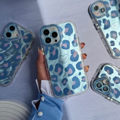 قاب پلنگی آبی پاستلی (کدC2001)