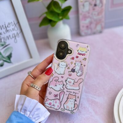 قاب گربه صورتی (کدC2025)