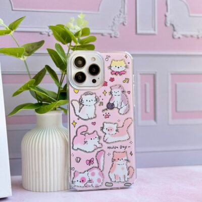 قاب گربه صورتی (کدC2025)