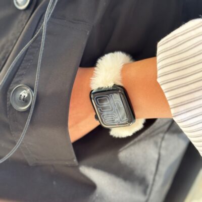 بند اپل واچ خز دار سفید (کدw5053)