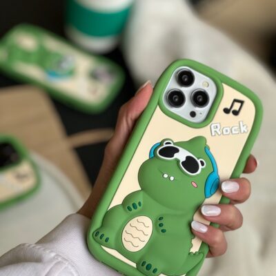 قاب دایناسور سیلیکونی آیفون و اندروید (کدC1612)