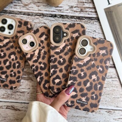 قاب پلنگی قهوه ای Bonne Case آیفون (کدC2054)