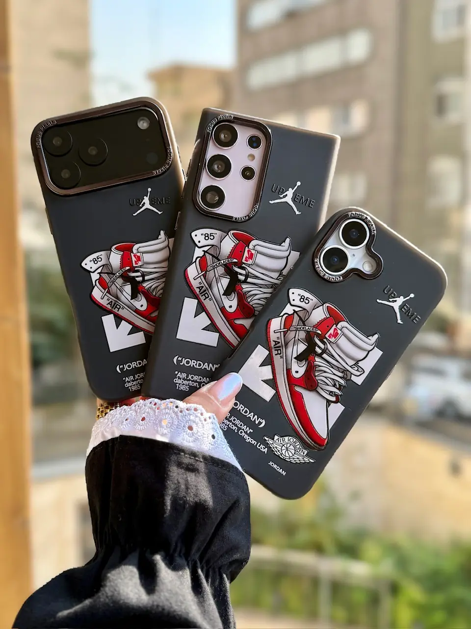 3b1863 قاب Jordan 1 RED آیفون / سامسونگ / شیائومی (کدC2149) - Image 1