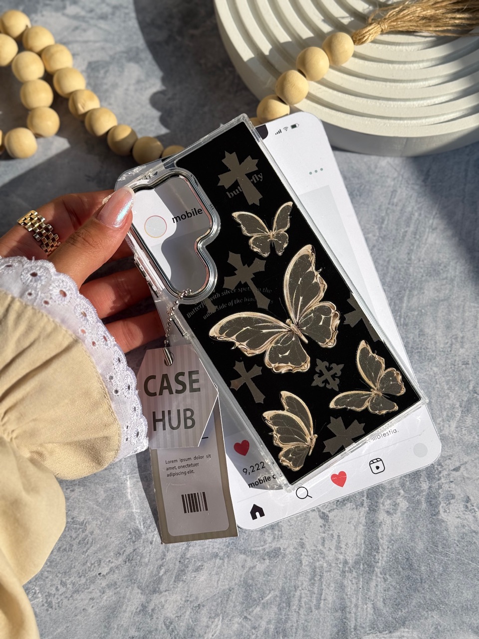 42223d.jpeg قاب Butterfly Cross (کدC2136) - تصویر 1