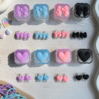 محافظ آداپتور 20 وات آیفون قلب و پاپیون رنگی (4تکه) (کدa0176)