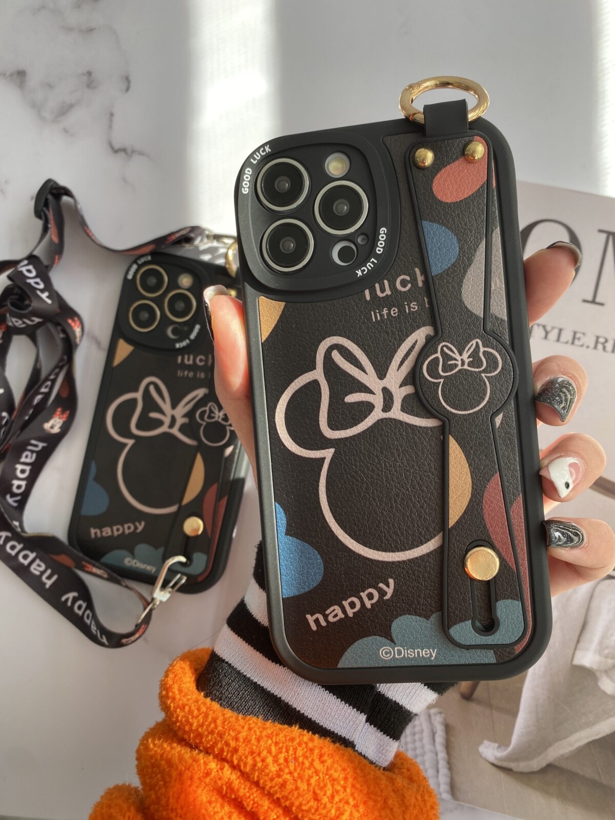 قاب موبایل شیائومی میکی موس دیزنی + بند بلند یک طرفه قاب موبایل سامسونگ میکی موس دیزنی + بند بلند یک طرفه - تصویر 1