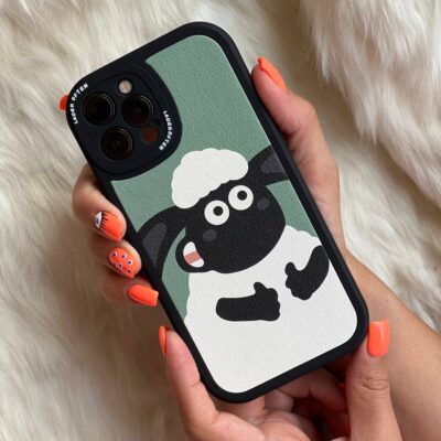 قاب موبایل آیفون گوسفند پشمالو ناقلا محافظ لنزدار