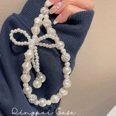 بند و آویز گره پاپیون مروارید