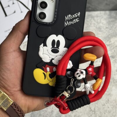 قاب موبایل ( سامسونگ - شیائومی ) میکی موس برجسته سیلیکونی ( بدون بند )