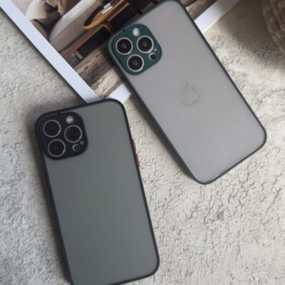 قاب موبایل آیفون پشت مات دور رنگی ( 2002 )