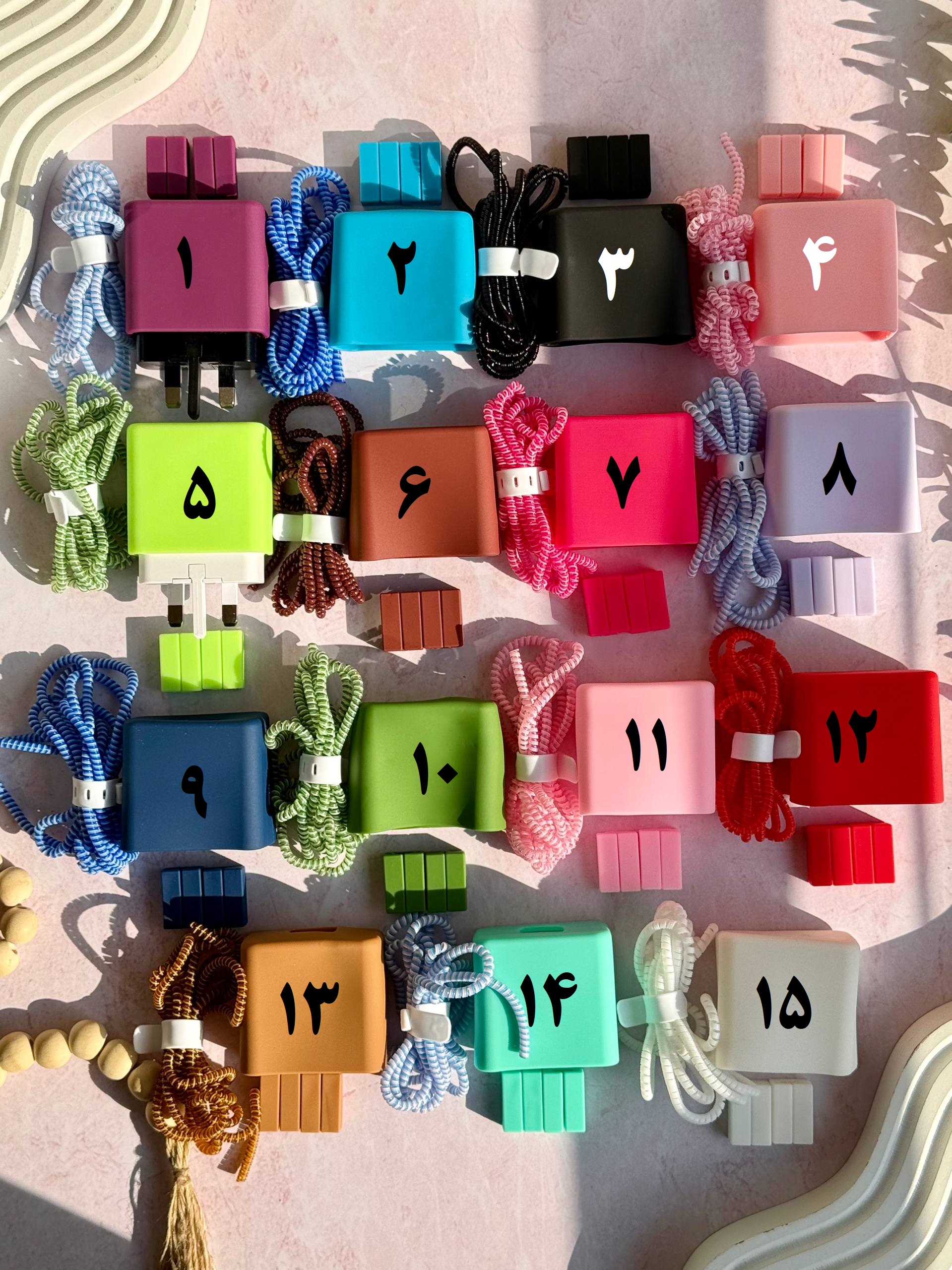 d120bb محافظ آداپتور 45 وات سیلیکونی سامسونگ 3 پین (5تکه) (کدa0298) - تصویر 1