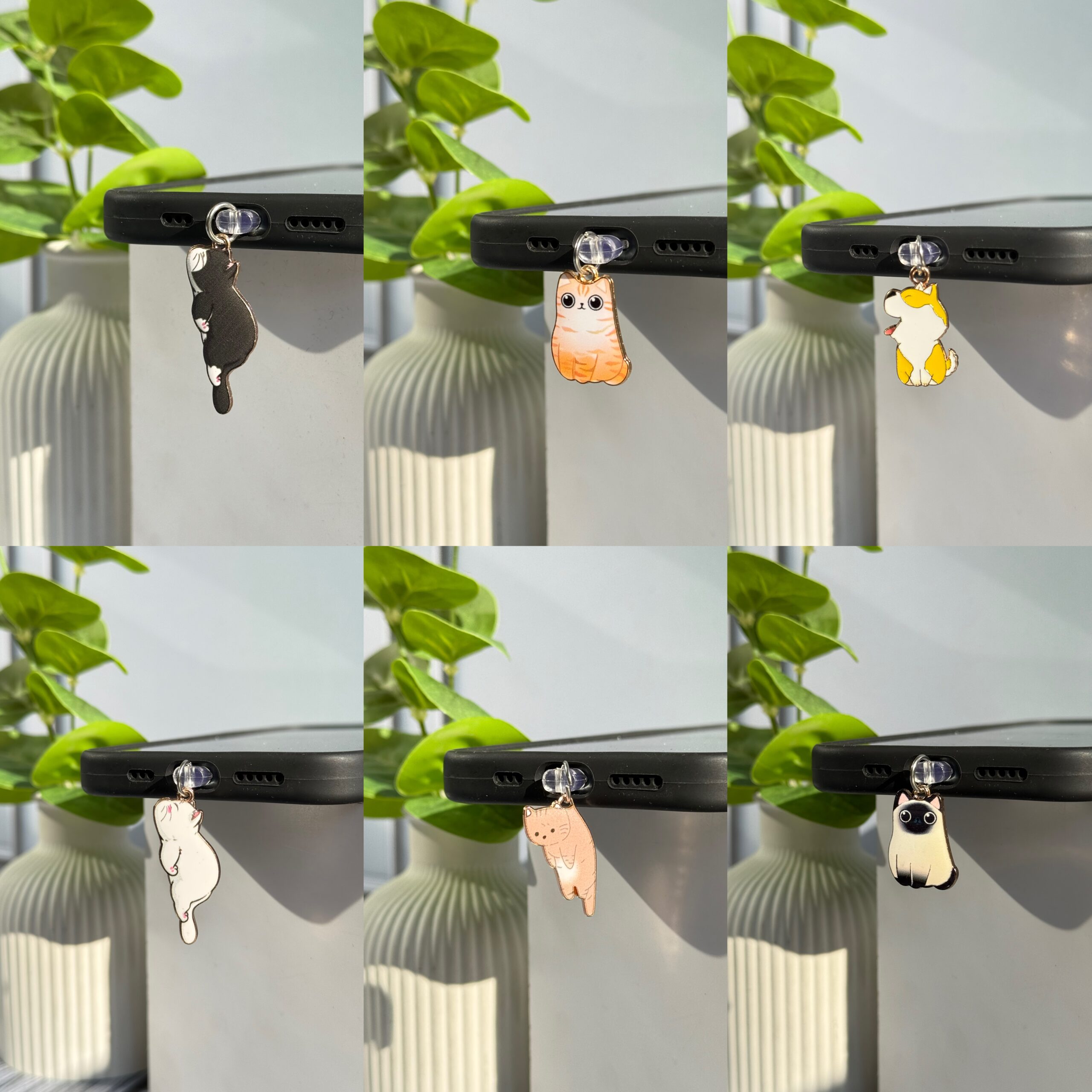 f25496 پلاگ فانتزی سوکت شارژ طرح سگ و گربه (کدa0305) - تصویر 1