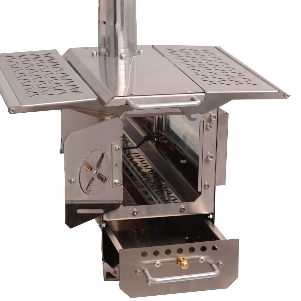 بخاری هیزمی تمام استیل تاشو قابل حمل