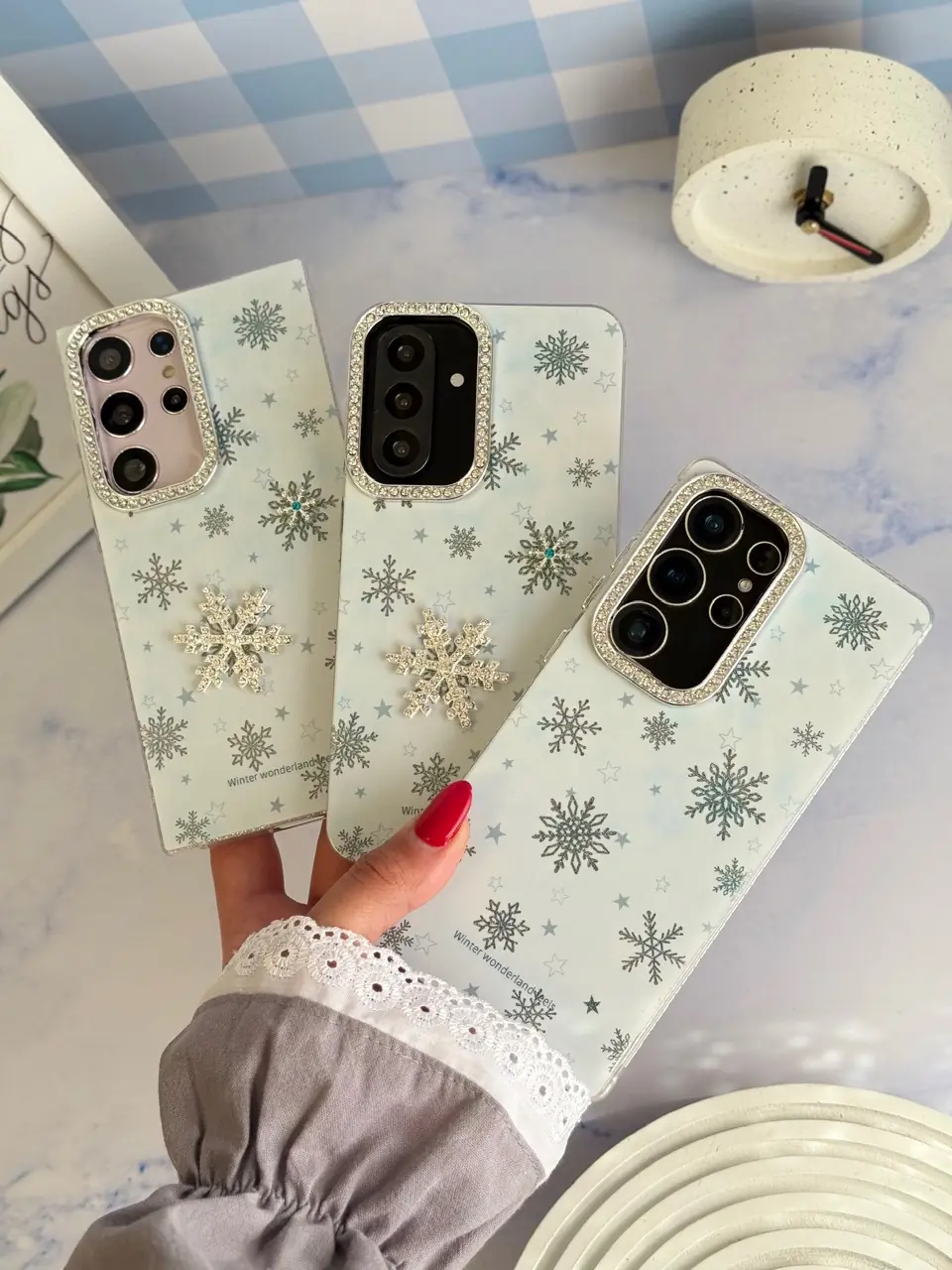bcfb51 قاب برف و ستاره سامسونگ و شیائومی (کدC2194) - تصویر 1