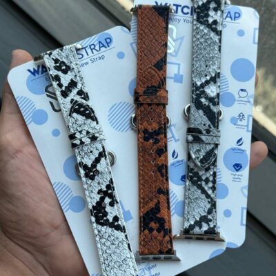 بند چرمی طرح پوست مار