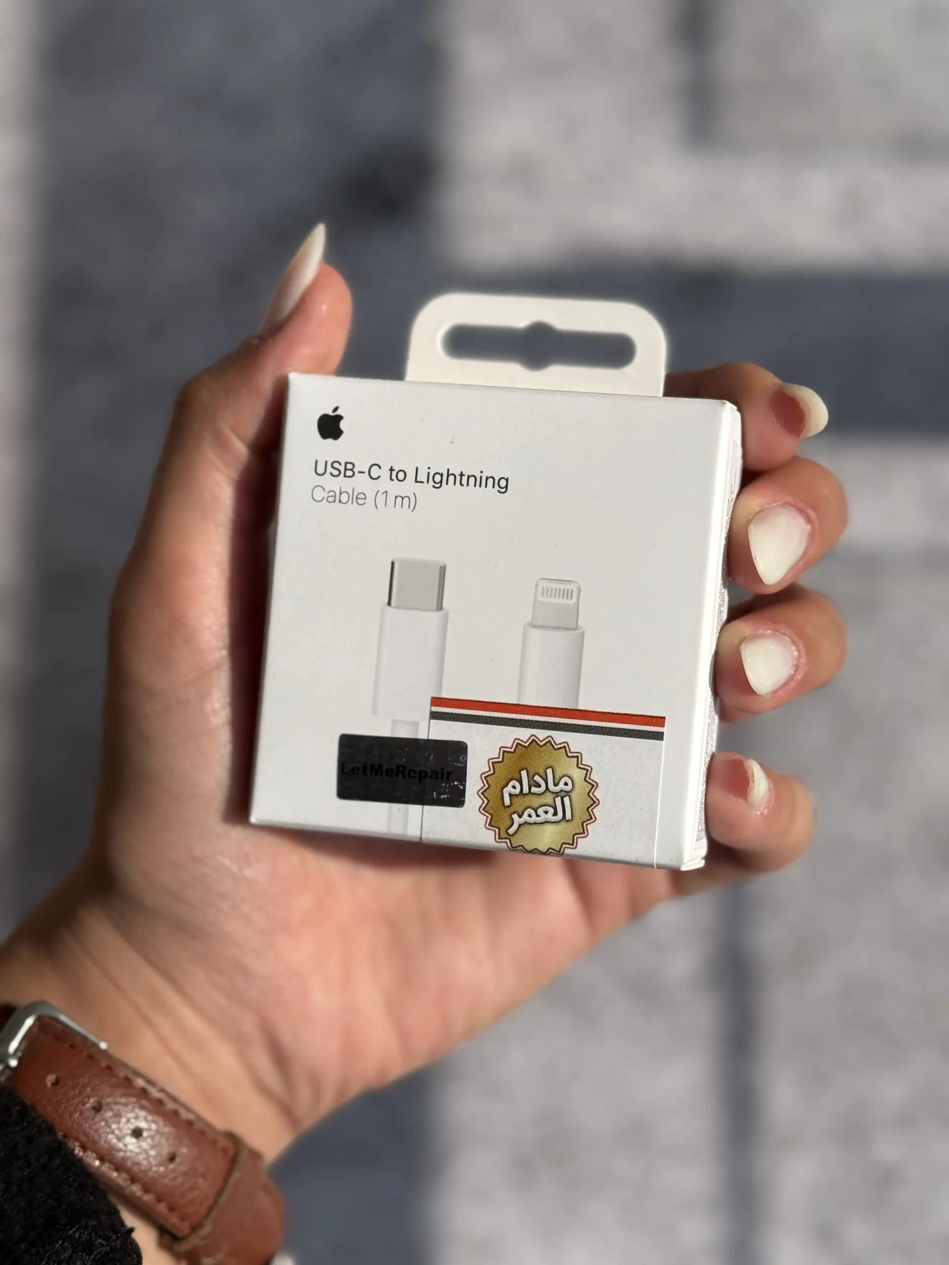 e954ab کابل USB-C To Lightning اپل 1 متر با گارانتی مادام العمر (کدB9029) - تصویر 1