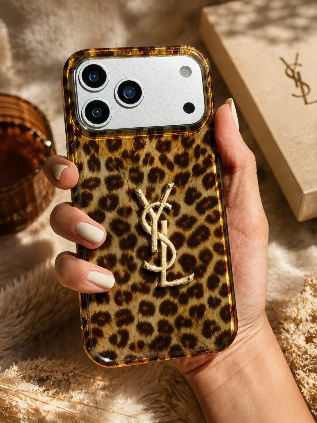 799a81 قاب yves saint laurent پلنگی (کدC2252) - Image 1