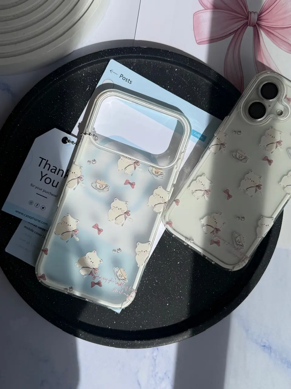 e9d1b1-1 قاب Tea & Cats (کدC2219) - Image 1