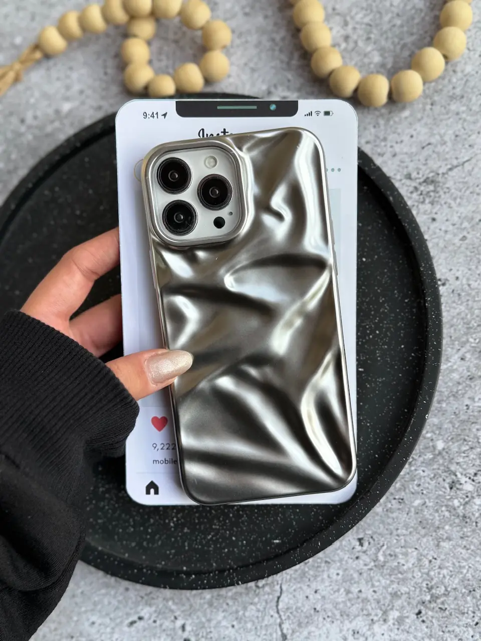 7bea95 قاب Matte Mirror Wave (کدC2182) - Image 1