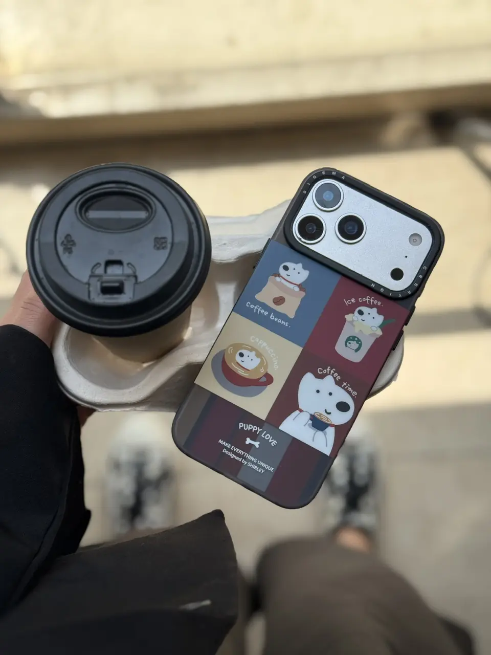 296a77 قاب Puppy Love Coffee (کدC2282) - Image 1